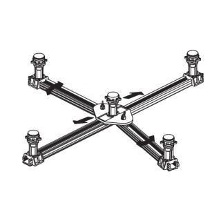 Komplet nóg Universal do brodzika Kaldewei o wymiarach max. 90x90 cm, model 5200- sanitbuy.pl