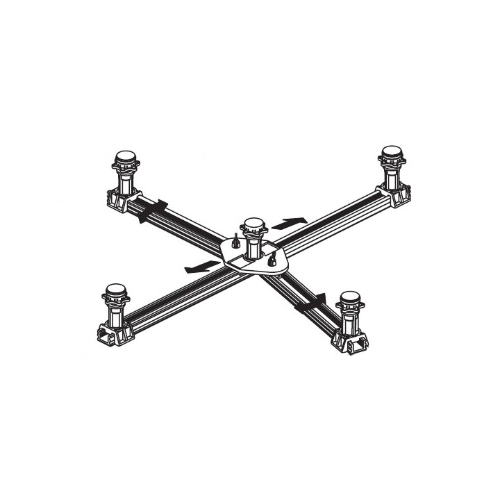 Komplet nóg Universal do brodzika Kaldewei o wymiarach max. 90x90 cm, model 5200- sanitbuy.pl