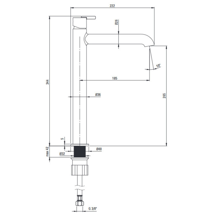 Bateria wannowa wolnostojąca z zestawem pryszncowym, Deante Silia, stal szczotkowana