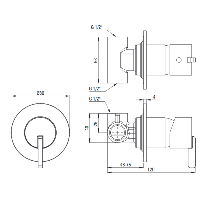 Bateria prysznicowa z zestawem prysznicowym, Deante Silia, stal szczotkowana