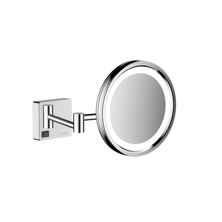 Lusterko kosmetyczne z oświetleniem LED, Hansgrohe AddStoris, chrom