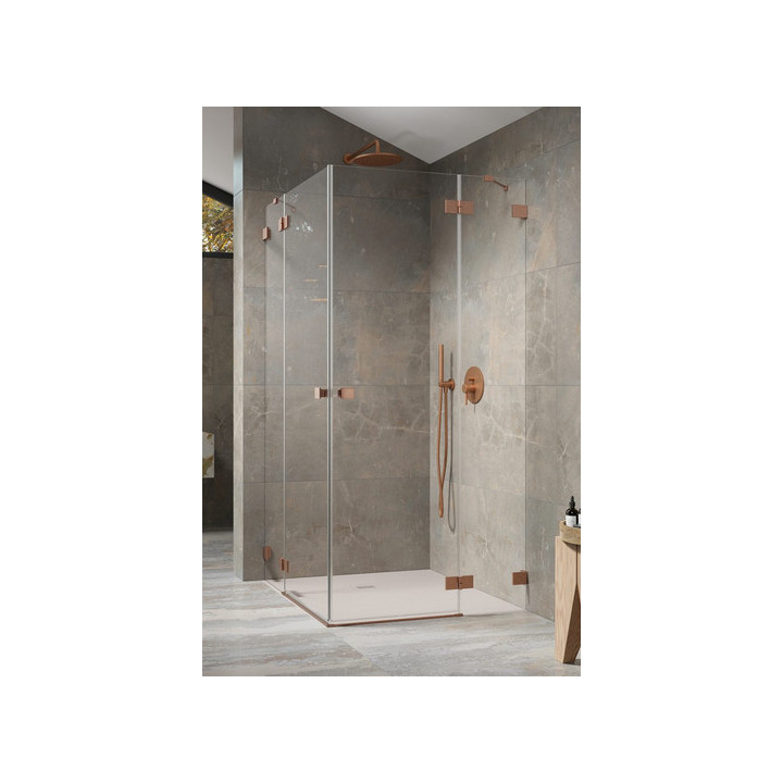 Część prawa kabiny Radaway Essenza Pro Black KDD, 800x2000mm, szkło przejrzyste, czarny profil