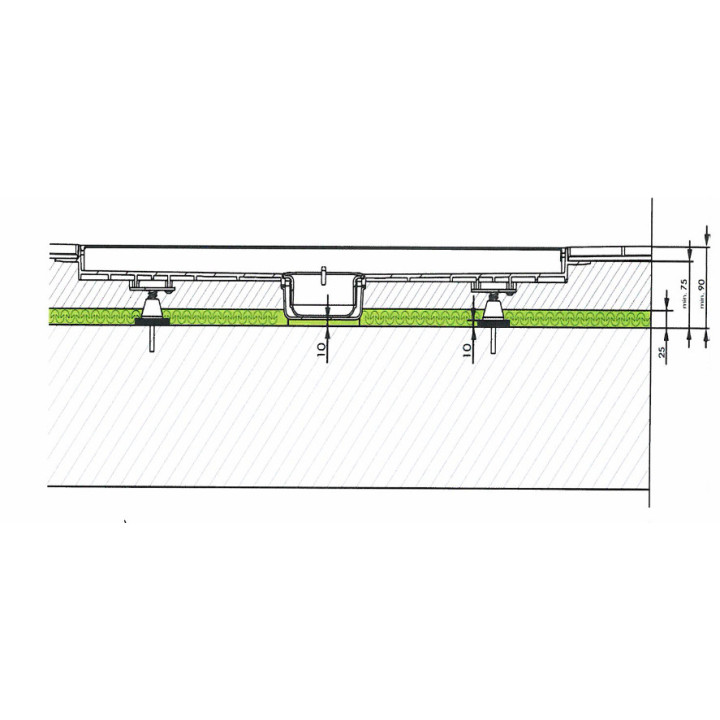 Odpływ liniowy Linearis Compact Kessel