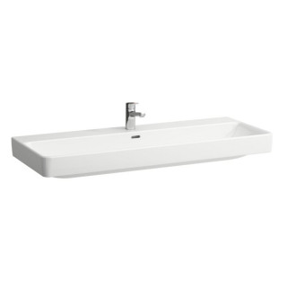 Umywalka podwójna ścienna jednokomorowa 1200 x 460 bez otworu na baterię mm Laufen Pro S