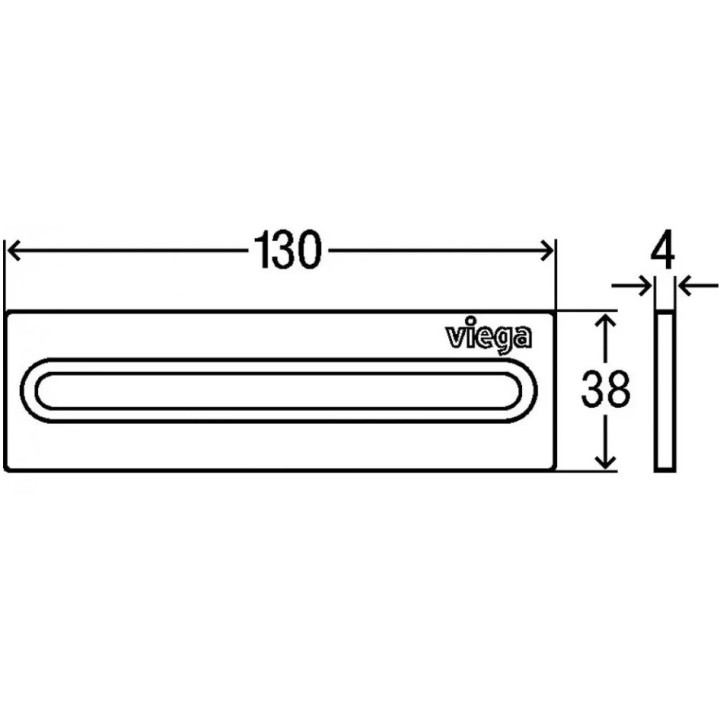 Ruszt odpływu liniowego 80cm, Viega Advantix Cleviva, złoty szczotkowany