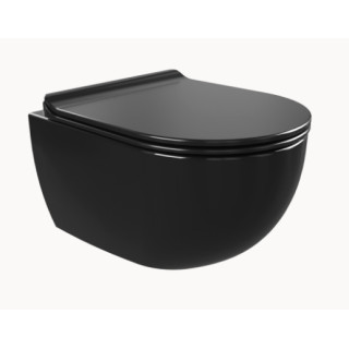 Miska wisząca WC Flaminia App 48,5 x 36 x 27 cm, czarna, goclean