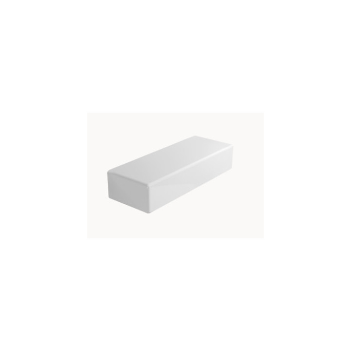 Półka ścienna Flaminia Brick biały połysk, 53 x 19,5 x 11 cm- sanitbuy.pl
