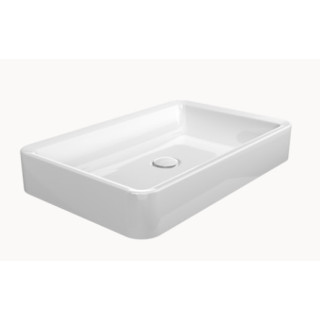 Umywalka nablatowa Flaminia Nile 40, biały połysk, wym. 40 x 40 x 10 cm, bez przelewu- sanitbuy.pl