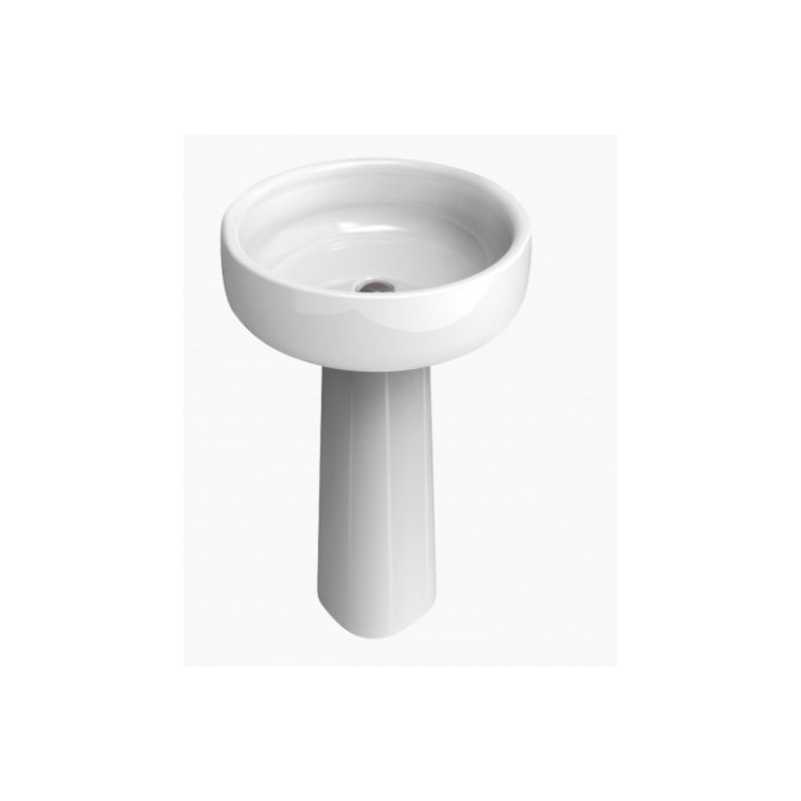 Postument umywalkowy Flaminia Bonola biały połysk, wys. 695 mm- sanitbuy.pl