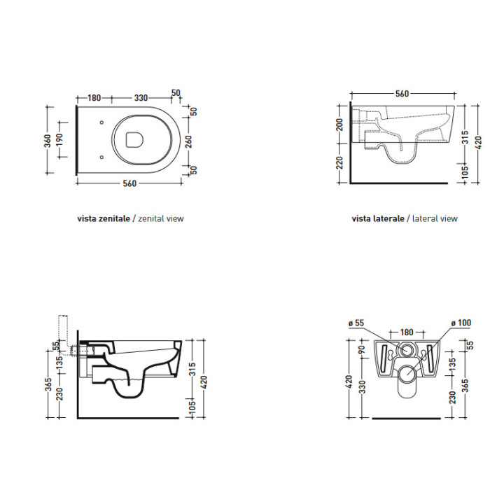 Miska Flaminia Link wisząca- sanitbuy.pl