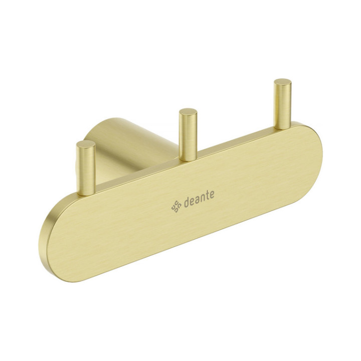 Haczyk potrójny, Deante Round, złoto szczotkowane