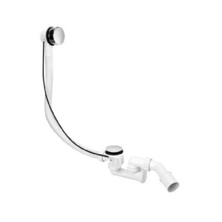 Zestaw wannowy pop-up automatyczny, McAlpine SLIM, czarny