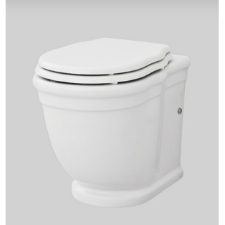 Miska WC stojąca z deską wolnoopadającą, Artceram Hermitage , biały połysk