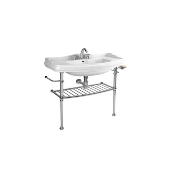 Stelaż pod umywalkę 100cm, Kerasan Retro, stare złoto