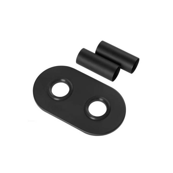 Zestaw termostatyczny Invena uniwersalny (prawy, lewy), dwuotworowy typu Duoplex Prov - czarny mat