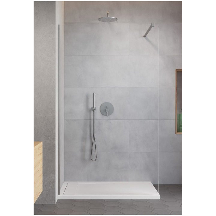 Kabina prysznicowa walk-in Radaway Modo New II, 160x200cm, szkło przejrzyste, profil Brushed GunMetal