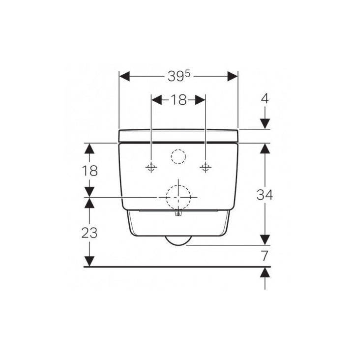 Urządzenie WC z funkcją higieny intymnej Geberit AquaClean Mera Comfort, wisząca miska WC, biały / KeraTect, panel dekoracyjny: 