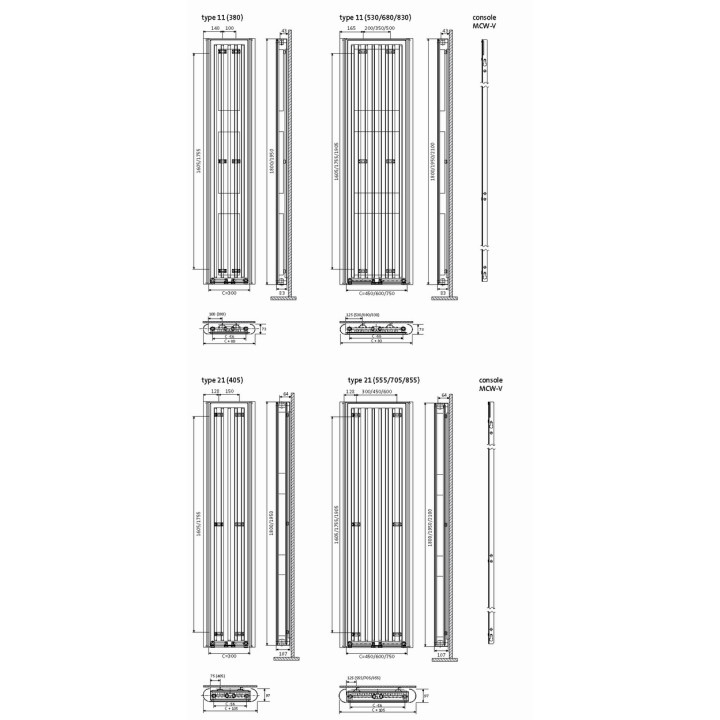 Grzejnik Purmo Paros V 11 wys. 1800x380 mm- sanitbuy.pl