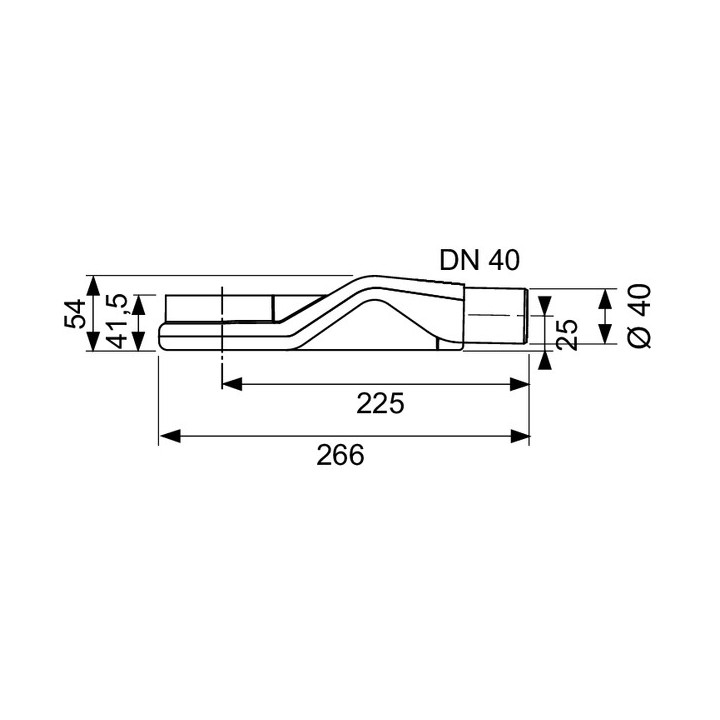 Kolano odpływowe TECE drainline z syfonem- sanitbuy.pl