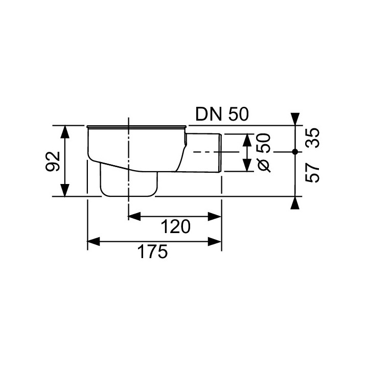 Kolano odpływowe TECE drainline z syfonem 6 500 01- sanitbuy.pl