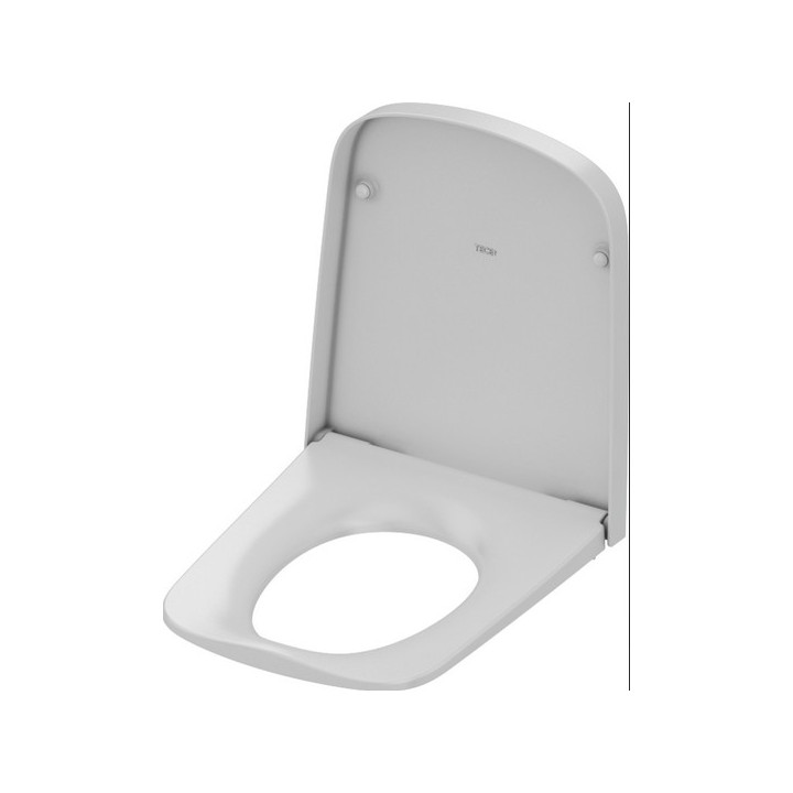 Deska toaletowa z pokrywą dla miski TECEone, biała