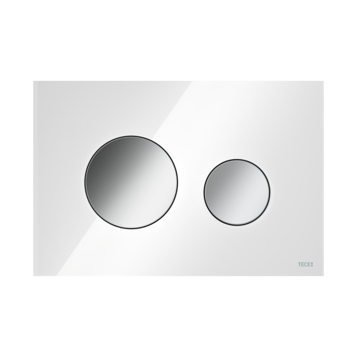 Przycisk spłukujący TECEloop do WC - szkło białe- sanitbuy.pl