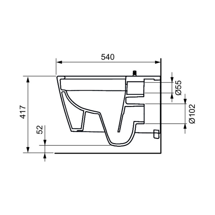 Miska WC myjąca Tece Neo, zimna woda, biała