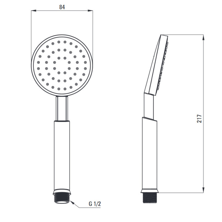 Deszczownica z baterią prysznicową, Deante Temisto, mosiądz