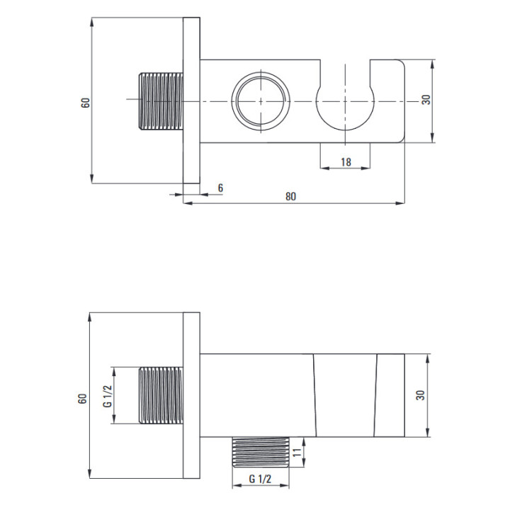 Zestaw prysznicowy podtynkowy, Deante Anemon, chrom