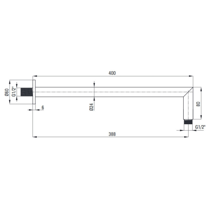 Zestaw prysznicowy podtynkowy, Deante Anemon, chrom
