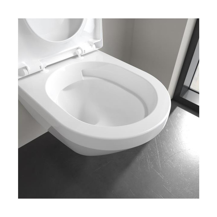 Miska wisząca Villeroy&Boch Omnia Architectura, 53x37 cm,  bezrantowa z powłoką CeramicPlus, z deską wolnoopadającą szeroką