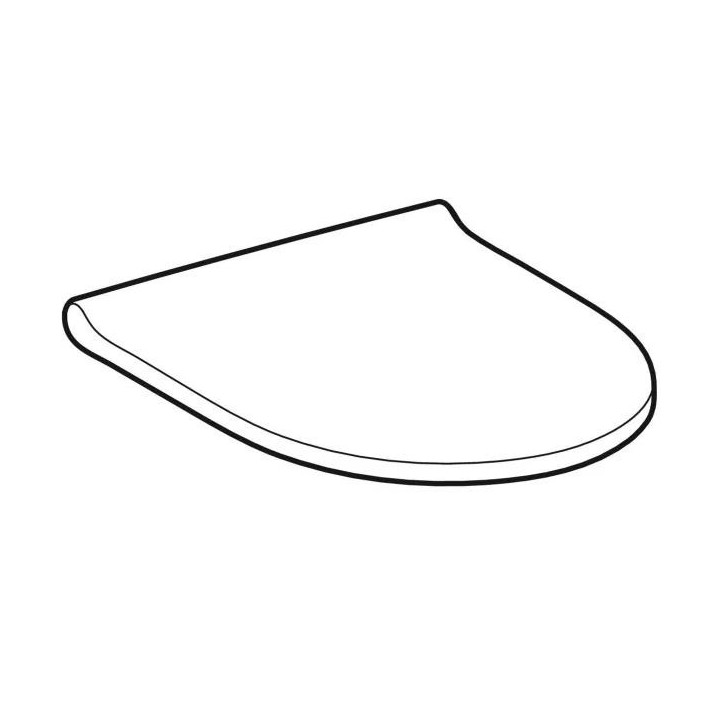 Deska Geberit Acanto wolnoopadajaca, zawiasy wypinane - biała