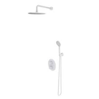 Termostatyczny system prysznicowy podtynkowy, Omnires Y - Nikiel