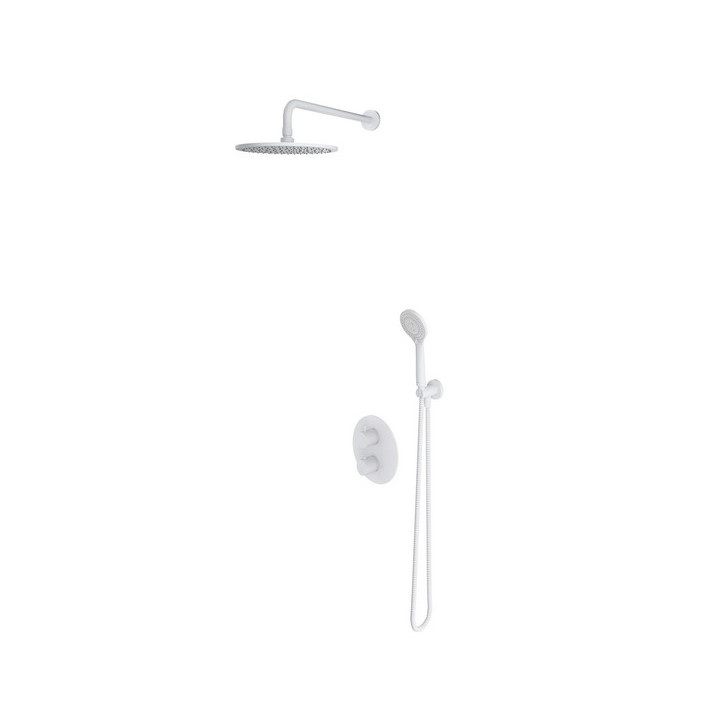 Termostatyczny system prysznicowy podtynkowy, Omnires Y - Nikiel