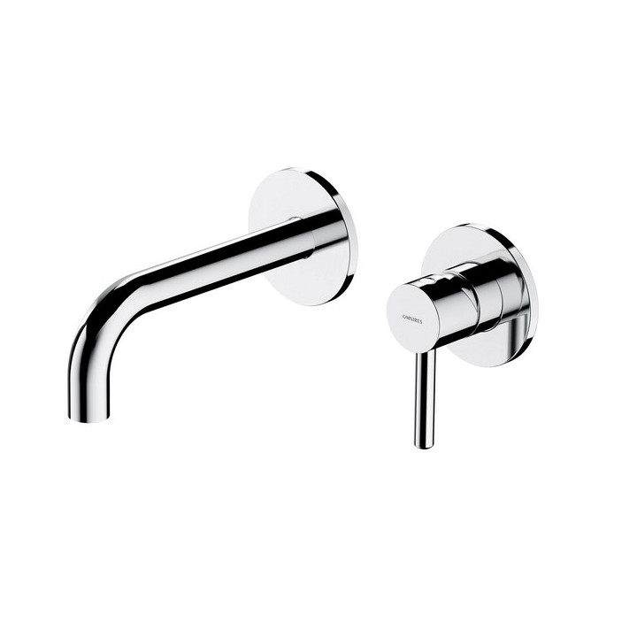 Bateria umywalkowa Omnires podtynkowa, czarna