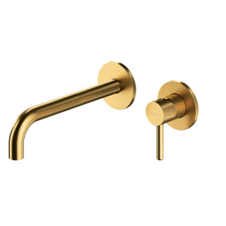 Bateria umywalkowa podtynkowa z długą wylewką, Omnires Y - Biały mat