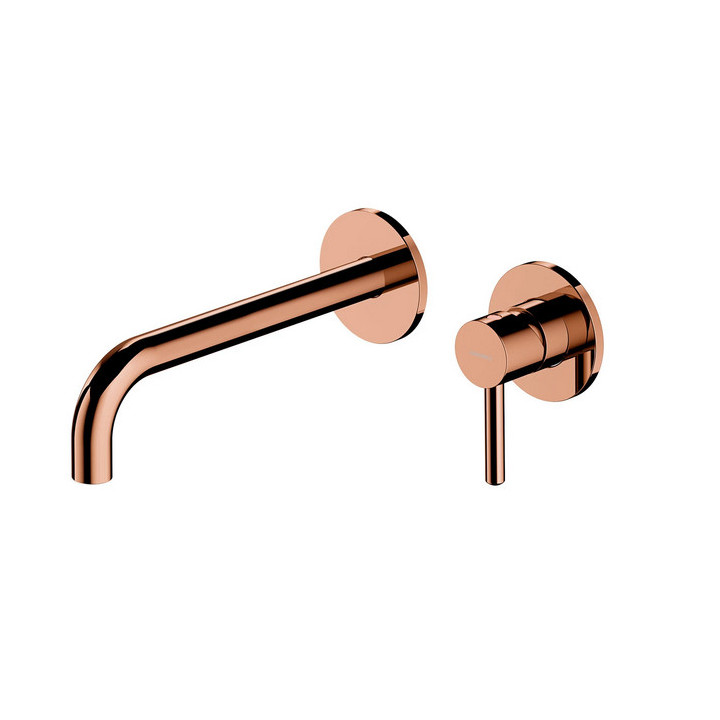 Bateria umywalkowa podtynkowa z długą wylewką, Omnires Y - Biały mat