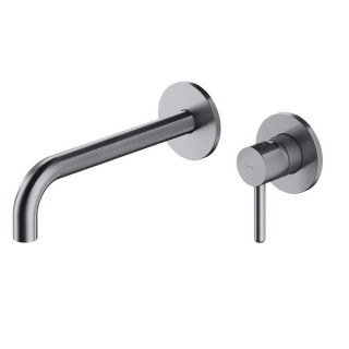 Bateria umywalkowa podtynkowa z długą wylewką, Omnires Y - Biały mat