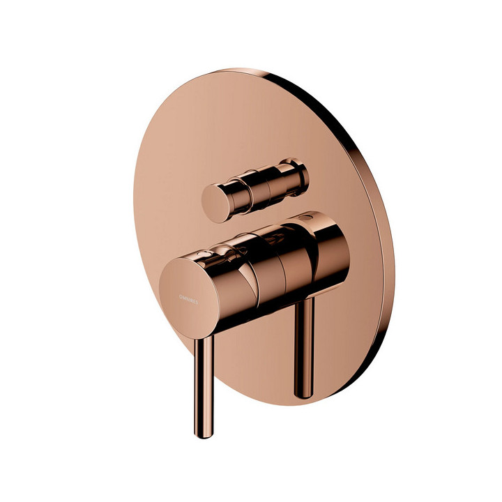 System wannowo-prysznicowy, natynkowy, termostatyczny, Omnires Y, biały mat