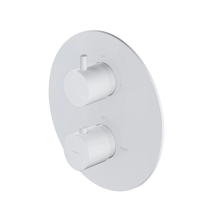 Termostatyczna bateria prysznicowo-wannowa Omnires Y, podtynkowa, element natynkowy, chrom