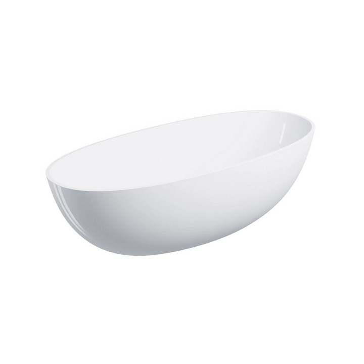 Wanna wolnostojąca 175x78cm, Omnires Shell M+, biały mat