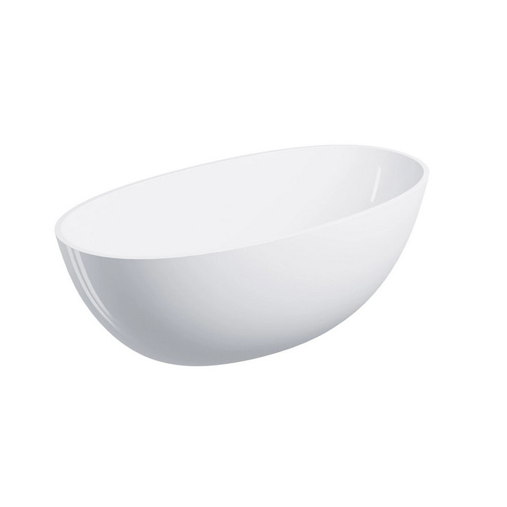 Wanna wolnostojąca 175x78cm, Omnires Shell M+, biały mat