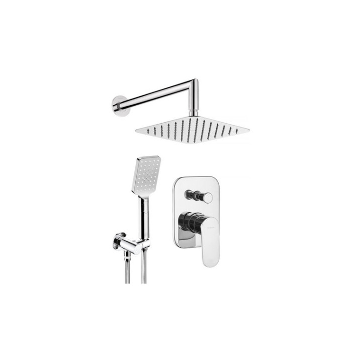 Zestaw prysznicowy podtynkowy, Deante Anemon, chrom