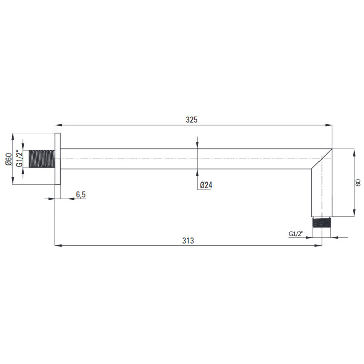 Zestaw prysznicowy podtynkowy, Deante Anemon, chrom