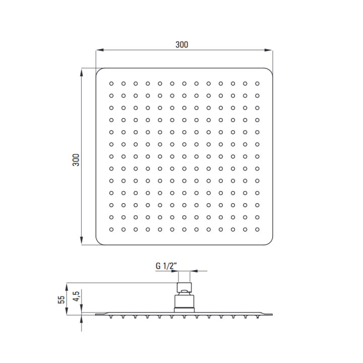 Zestaw prysznicowy podtynkowy, Deante Anemon, chrom
