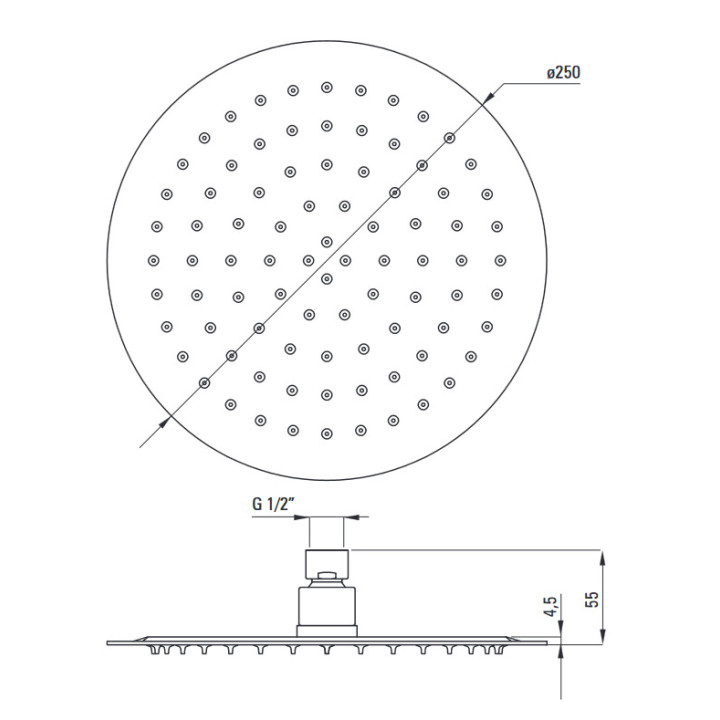 Zestaw prysznicowy podtynkowy, Deante Jasmin, chrom