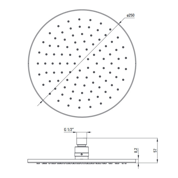 Zestaw prysznicowy podtynkowy z drązkiem, Deante Arnika, nero