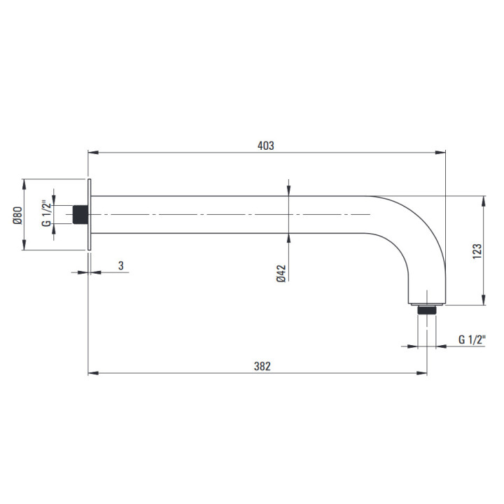 Zestaw prysznicowy podtynkowy, Deante Temisto, nero