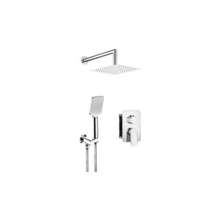 Zestaw prysznicowy podtynkowy z główką prysznicową, Deante Silia, złoto szczotkowane