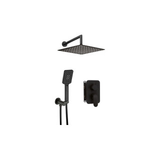 Zestaw prysznicowy podtynkowy z główką prysznicową, Deante Silia, złoto szczotkowane